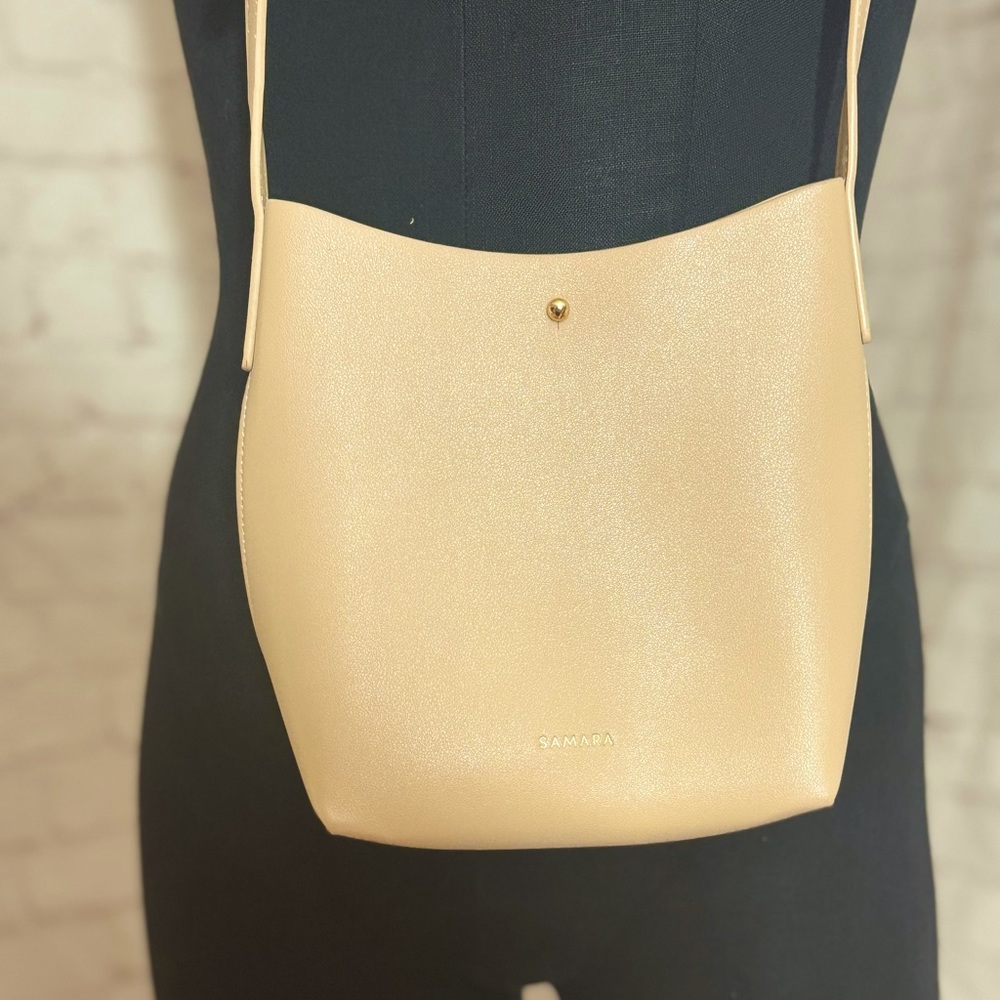 Samara vegan leather nude crossbody‎